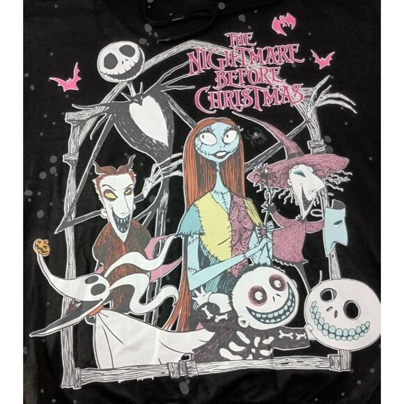 Disney Tim Burton's The Nightmare Before Christmas Hoodie Sweatshirt Women's Sz. - Picture 2 of 7